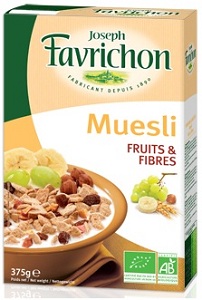 Muesli aux fruits et aux fibres 375g FAVRICHON