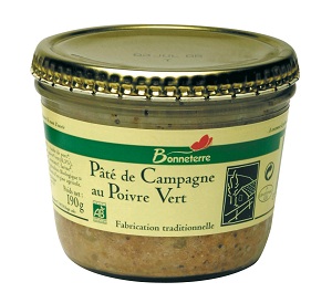 Paté de campagne au poivre vert 190g BONNETERRE