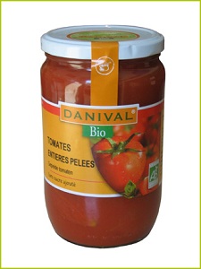Tomates entières pelées 400g DANIVAL